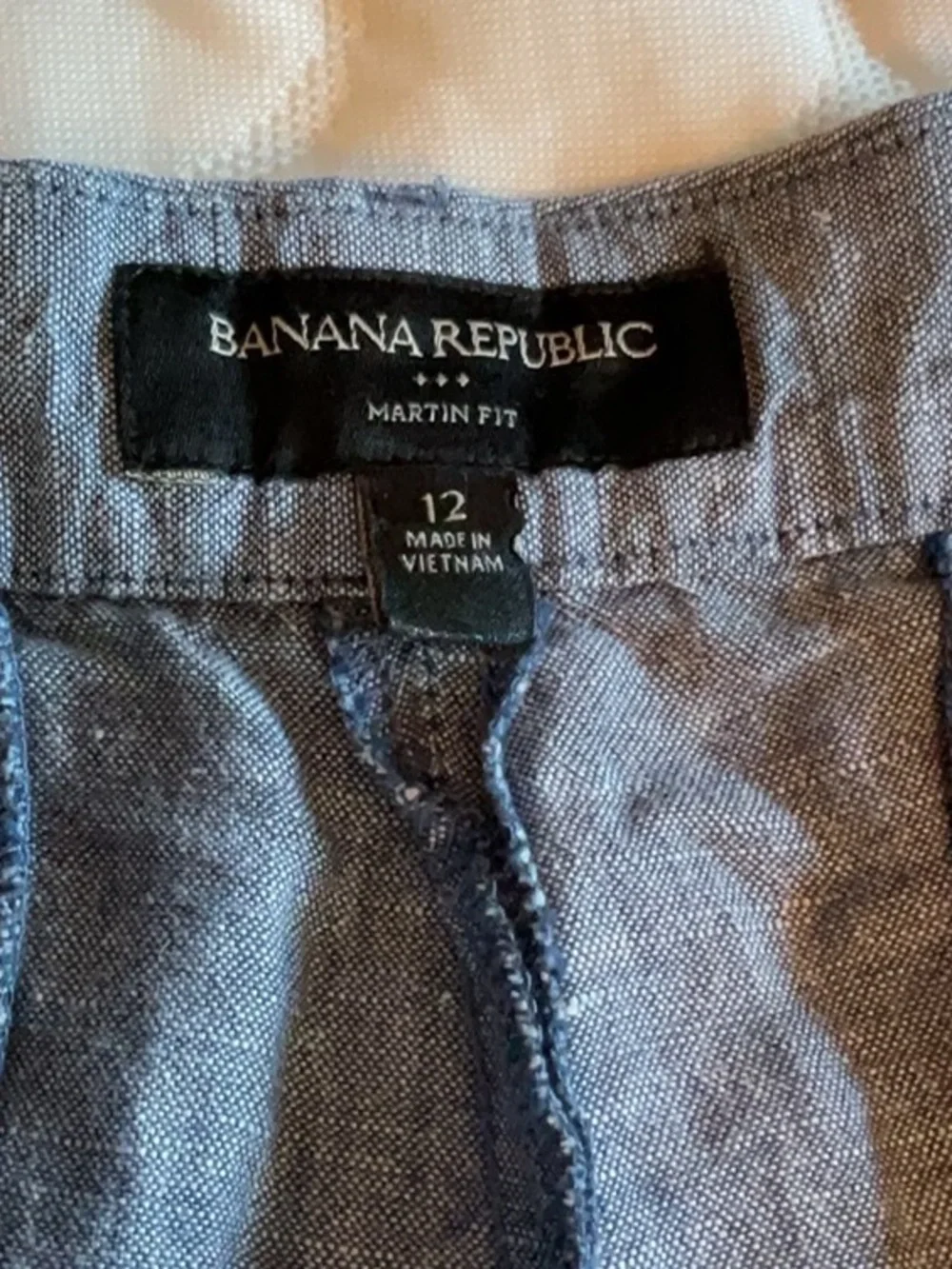 Linen Blend Banana Republic Light Blue pants